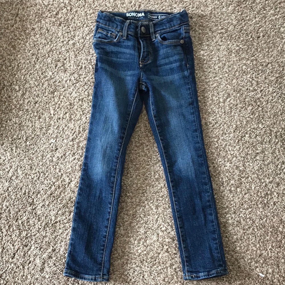 Toddler Girls Skinny Slim Sonoma Jeans Size 6